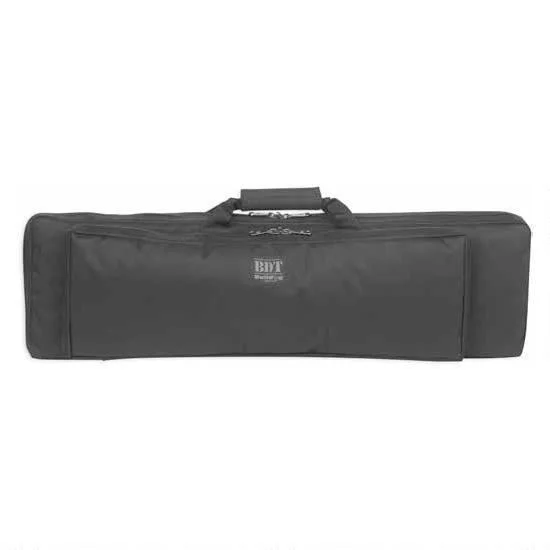 primary-36306 Bulldog BDT Tactical Discreet Rifle Case, black rectangular soft case with handles and front pocket