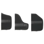 Bulldog Small Inside Pocket Holster Black, three exterior and profile views