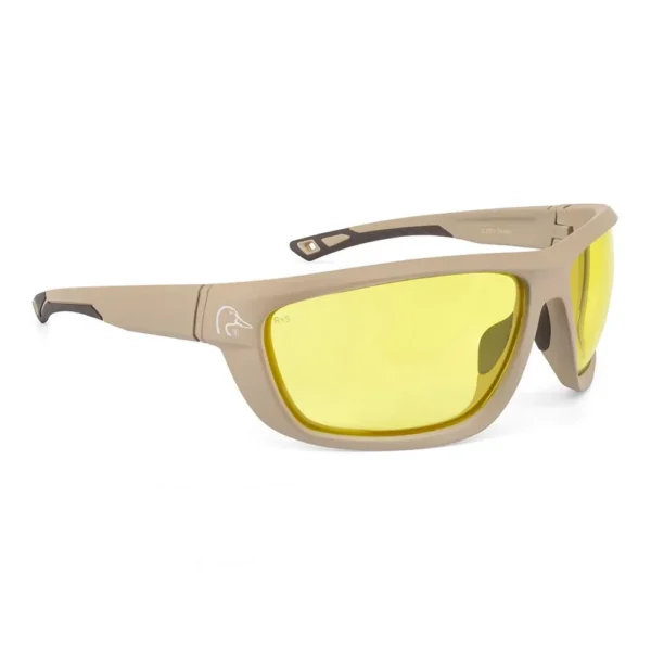 Radians Inc. Ducks Unlimited Full-Frame Shooting Glasses Tan Frame with Amber Lens