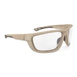 Radians Inc. Ducks Unlimited Full-Frame Shooting Glasses, tan frame and clear lens, front view