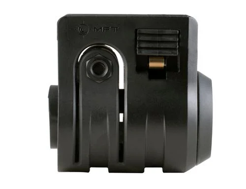 primary-36490 Mission First Tactical Torch Standard Mount, black side view with clamp and adjustment lever