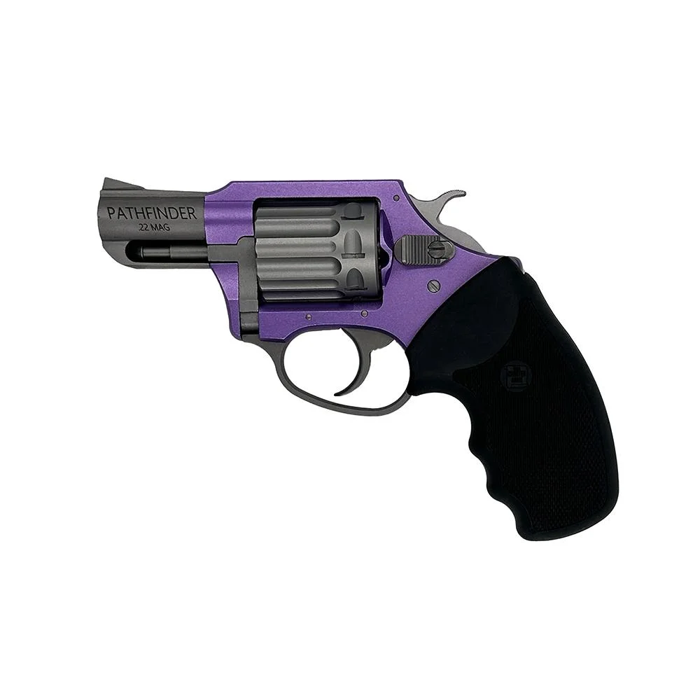 primary-36504 Charter Arms Pathfinder Lavender Lady .22 WMR 6rd Capacity 2" Barrel Lavender with Black Grip