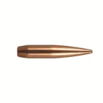Berger Long Range Hybrid Target rifle bullet, copper-colored side view with pointed tip