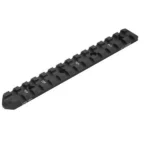 Leapers UTG PRO Picatinny Rail Mount for Remington 870/1100, black angled top view