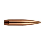 Berger Elite Hunter Rifle Bullets, copper-coloured pointed bullet in side view