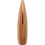 Berger Match Grade Hunting Bullets VLD Hunter, copper-colored pointed bullet, side view