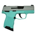 Sig Sauer "Silver Slide/Robin's Egg Blue Frame" P365 Optic Ready Handgun 9mm Luger 10rd Magazines(2) 3.1" Barrel X-RAY 3