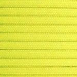 E.L. Wood Braiding Co. Inc. Mero 550 Paracord - 100' 550 lb Yellow Neon, close-up of braided cord