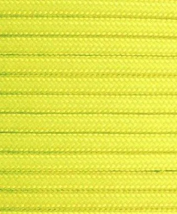 E.L. Wood Braiding Co. Inc. Mero 550 Paracord - 100' 550 lb Yellow Neon