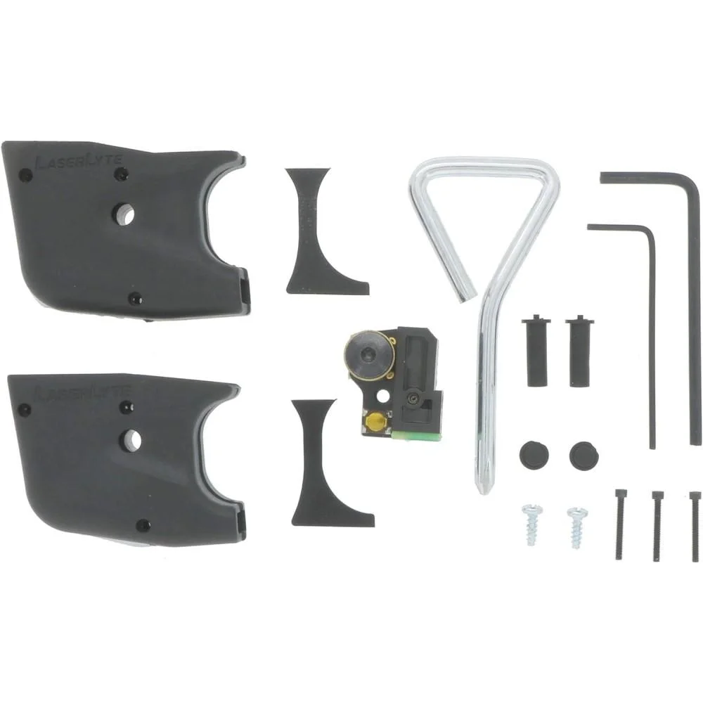 primary-36729 Laserlyte UTA-YY black laser trainer kit with grip panels, tools, screws and small sight unit