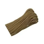 E.L. Wood Braiding Co. Mero 550 Paracord, coiled brown coyote cord