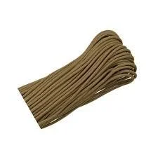 E.L. Wood Braiding Co. Inc. Mero 550 Paracord - 100' 550 lb Brown Coyote