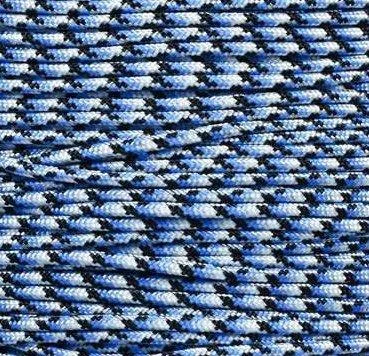 primary-36766 E.L. Wood Braiding Co. Inc. Mero 550 Paracord - 100' 550 lb Blue Snake Camo
