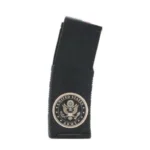Black Rain Ordnance US Army Rifle Magazine, curved black magazine with Army emblem