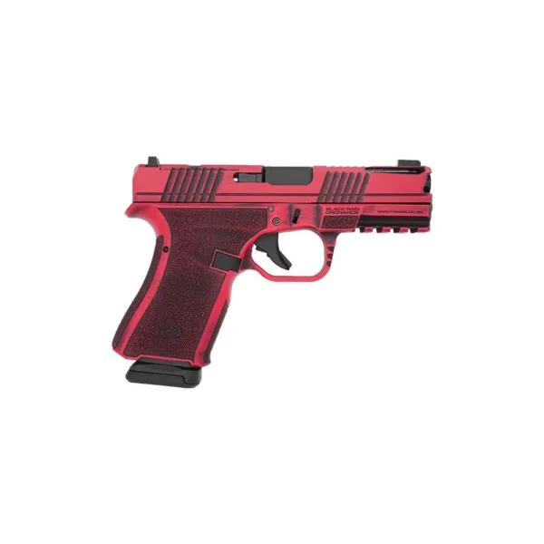 Black Rain Ordnance Inc Black Rain Ordnance Frontline+ Handgun 9mm Luger 15rd Magazine 3.75" Barrel Firehouse Red Battleworn