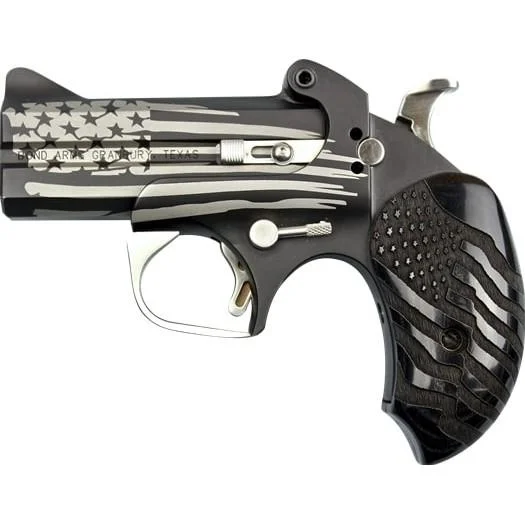Bond Arms Inc. Bond Arms Old Glory Handgun .45/410 2rd Capacity 3.5" Barrel Black Flag Black Driving Holster