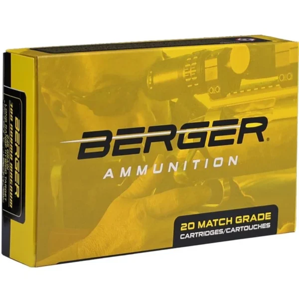 Berger Bullets Berger OTM Tactical Rifle Ammunition .338 Norma Mag 300gr OTM 2725 fps 20/ct