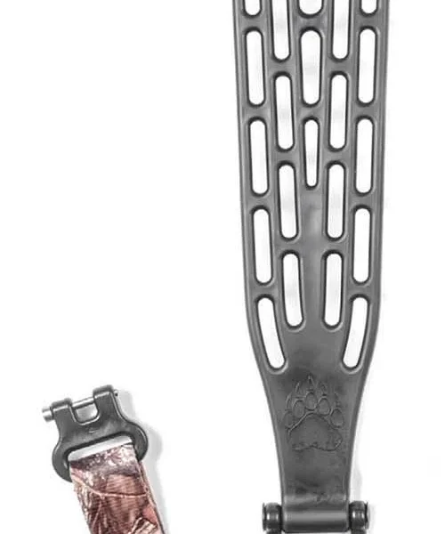 Sims Vibration Laboratories Kodiak Air Rifle Sling, black and camouflage sling in two views