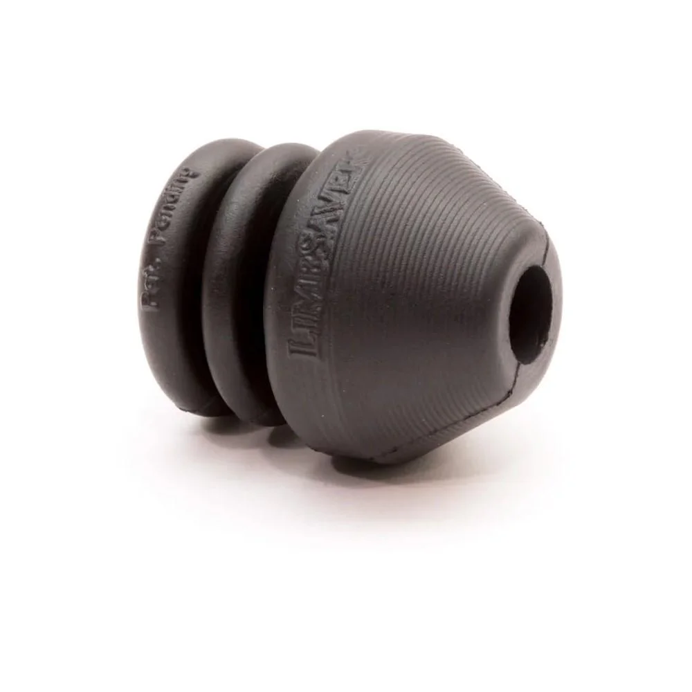 primary-36874 Sims Vibration Laboratories Limbsaver Barrel De-Resonator, black angled view with ribbed body