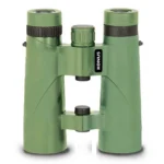 Konus Orient Binoculars green binoculars with black focus wheel, front view