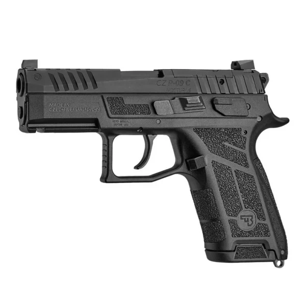 Cz-Usa Firearms CZ USA P-09 Compact NOCTURNE Handgun 9mm Luger 15rd Magazine 3.74" Barrel Black