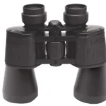 KONUSVUE 8x40 WA, black front view with rubber-armored body, twin eyepieces and focus wheel
