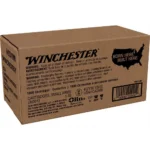 Winchester USA Lake City Rifle Ammunition, brown bulk carton in angled front view