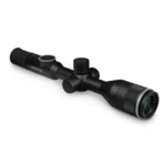 Konus Fiery-R Thermal Rifle Scope, black angled side view with adjustment turrets and green lens