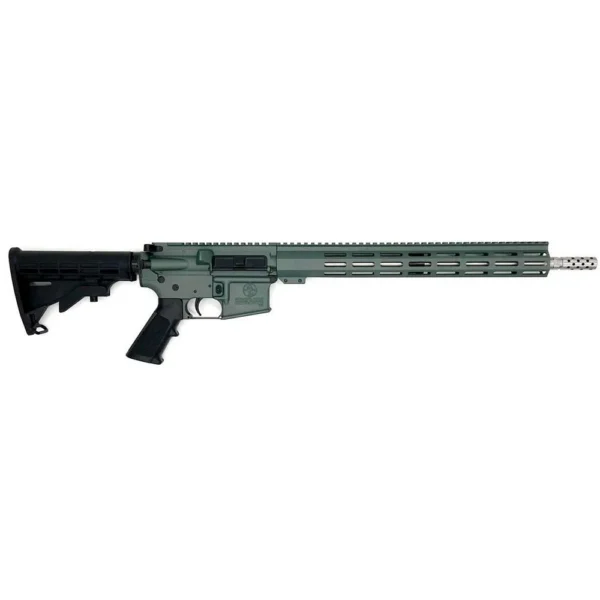 10 Ring GLFA .223 Wylde Rifle .223 Wylde 30rd Magazine 16" 1/2x28 Threaded Barrel Charcoal Green Stainless Steel