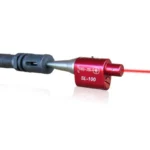 Concept Development Corp. Site-Lite SL-100 red boresighter with black adapter and visible red beam