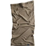 Leupold Moab Pro Neck Gaiter, ash green fabric laid flat with visible folds, front view