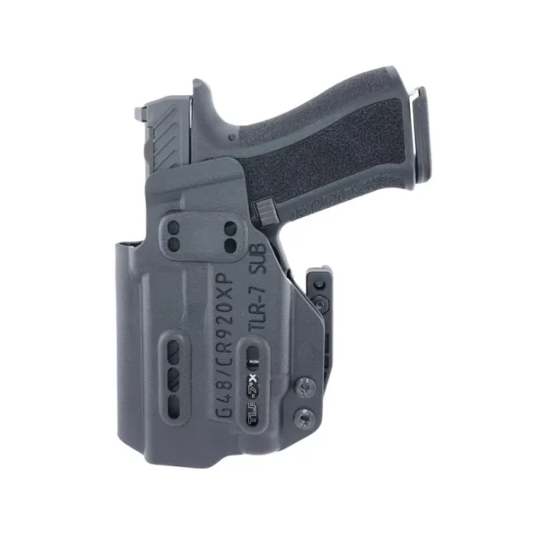 Henry Holsters Ember AIWB/IWB Holster for Shadow Systems CR920XP TLR-7 SUB, black side view