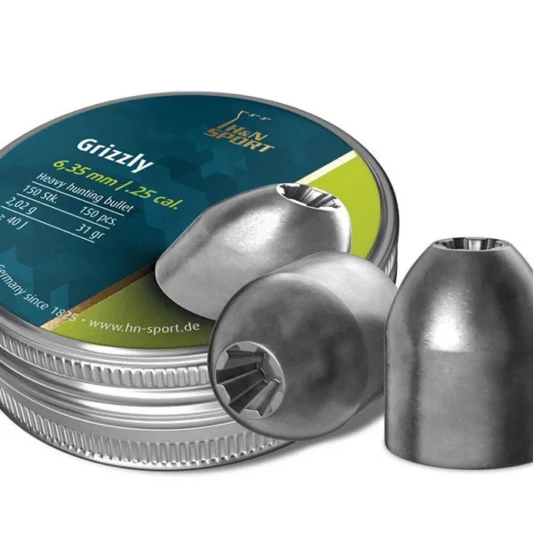 Hatsan USA / Escort Shotguns H&N Grizzly .25 Caliber Airgun Pellets 150 Count