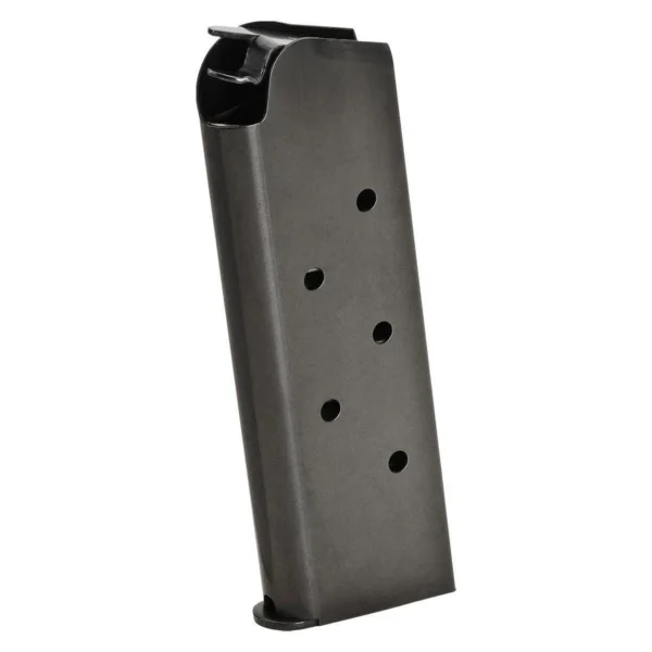 Springfield 1911 Compact Magazine blued steel magazine, angled side view