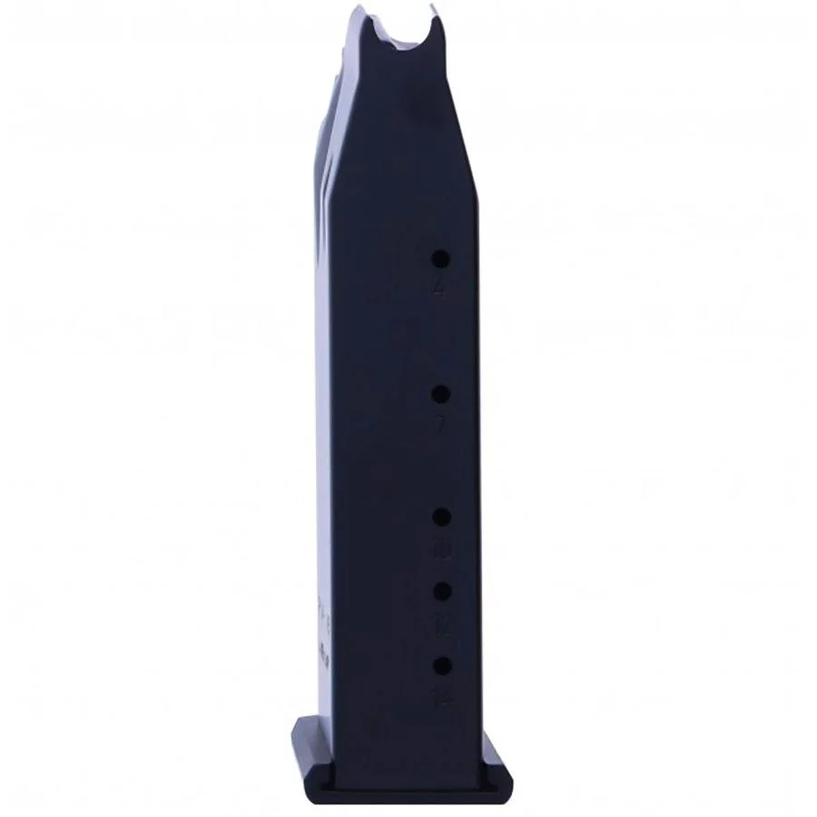 primary-37272 Springfield 1911 Double Stack Magazine, black side view with witness holes