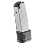 Springfield XD MOD.2 Sub Compact Magazine with Sleeve Extension, silver body and black sleeve