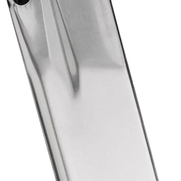 Springfield Armory XD Compact Magazine, stainless angled view with black baseplate