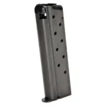 Springfield EMP Magazine, dark gray angled view with witness holes and black base plate
