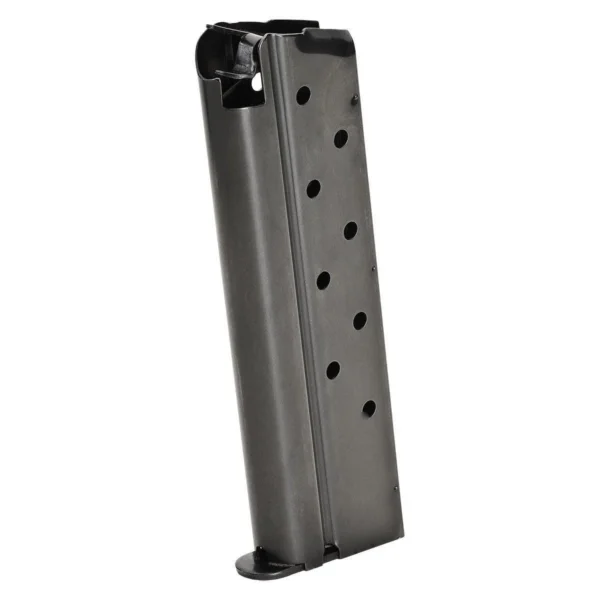 Springfield EMP Magazine, dark gray angled view with witness holes and black base plate