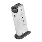 Springfield XD-S Magazine, silver and black angled front view