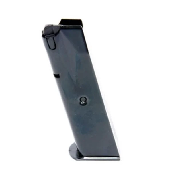 Promag Sig Sauer P226 handgun magazine in black, angled side view with baseplate