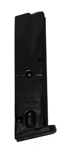 ProMag Beretta 92F Magazine, black steel magazine in angled side view