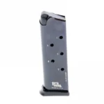 ProMag Steel Handgun Magazine 1911 Government, blued side view with witness holes and base plate