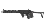 Grand Power GPWR STRIBOG SP9A3G 9MM 16 10R BK CA black firearm, right-side view with open stock