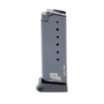 ProMag KAHR Arms K9/P9/E9 Magazine blued steel front view with witness holes and black baseplate