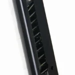 ProMag Taurus PT22 magazine, angled side view of black steel body with witness slots