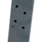 ProMag Ruger P90/P97 Magazine, front view of long blued steel magazine with witness holes