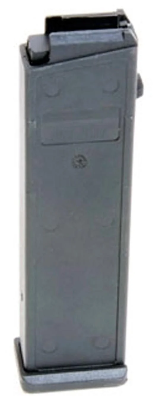primary-37457 ProMag Heckler & Koch USC Carbine Magazine, angled front view of black polymer magazine