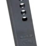 ProMag 1911 conversion magazine, black upright view with round witness holes