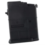 ProMag Saiga Magazine, angled side view of black polymer magazine with textured panels